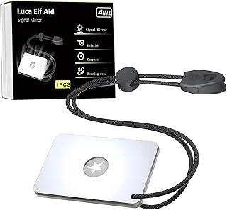Military grade emergency signal mirror with compass